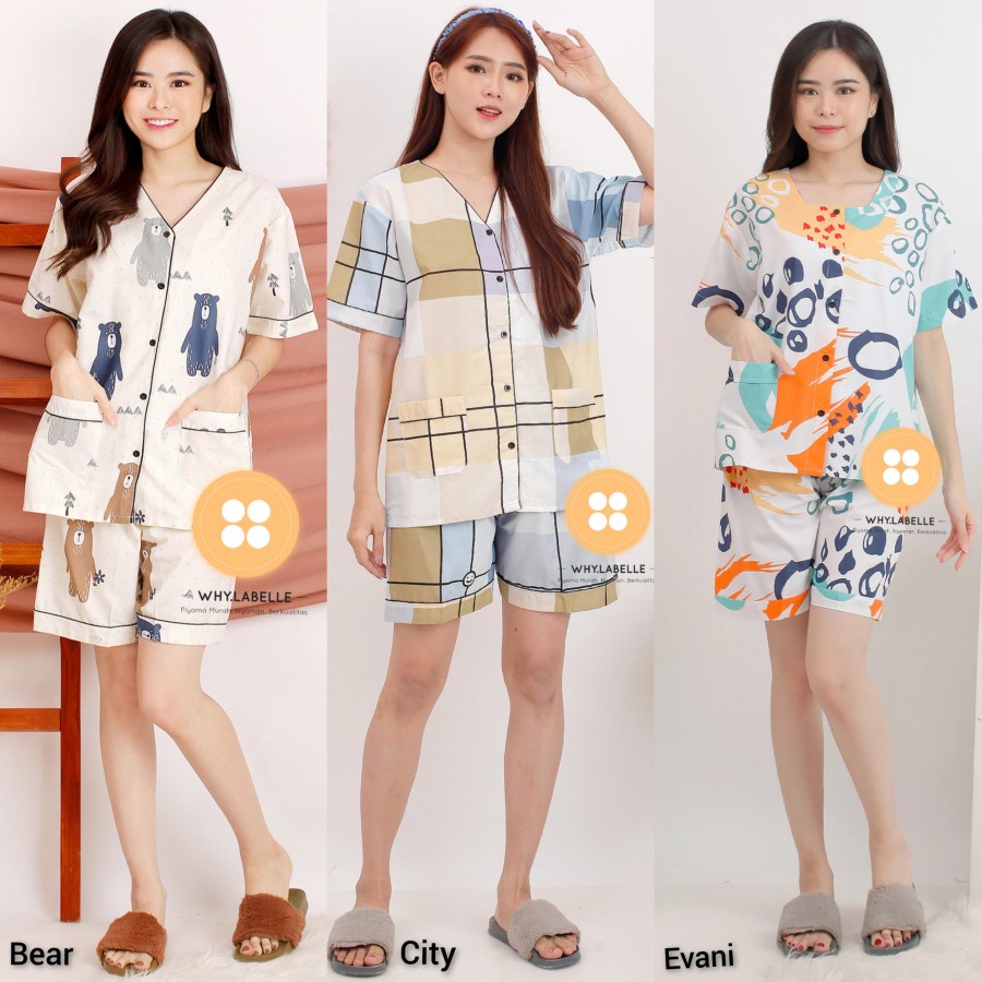 Baju Tidur Piyama Wanita Cewek Pajamas Dewasa Motif Tie baju tidur piyama wanita piyama baju tidur m