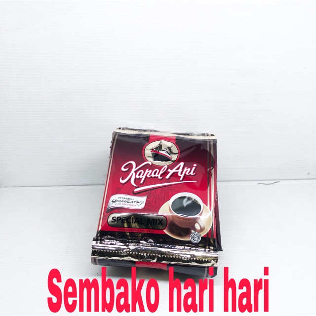 

Kopi kapal api sachet isi 10