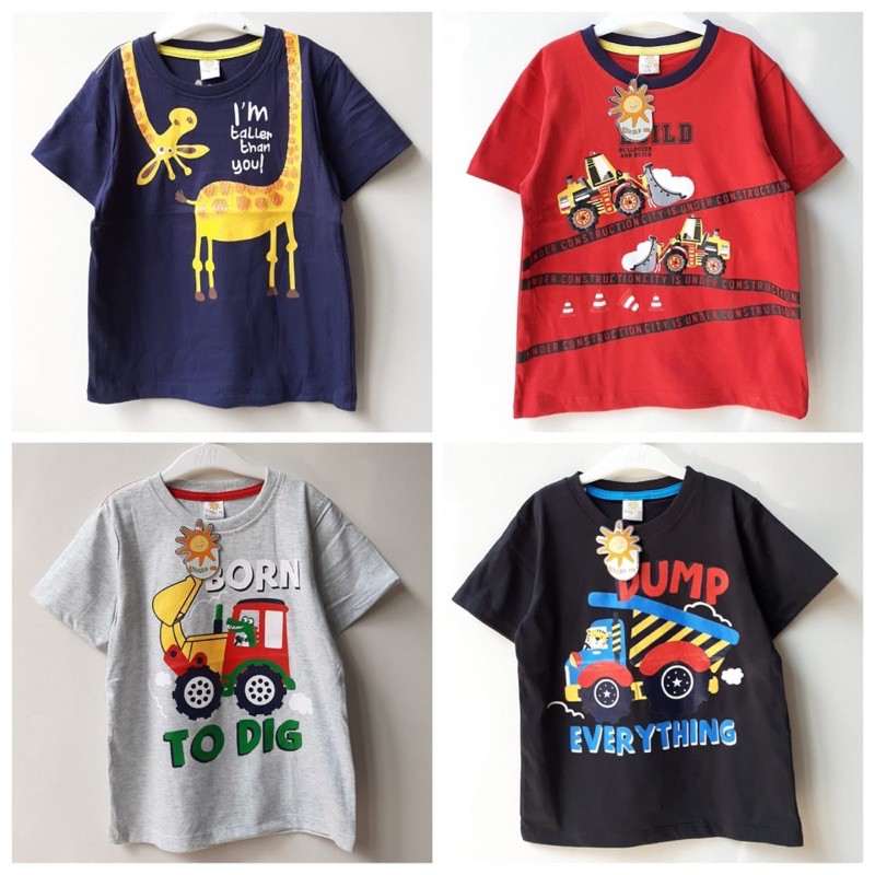 restock !!! little M boys tshirt 1-5 th