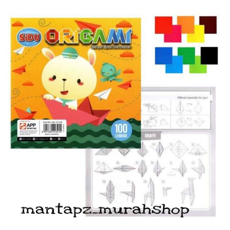 

Kertas Lipat Warna / ORIGAMI SIDU Besar 16 x 16cm (100 Lembar)