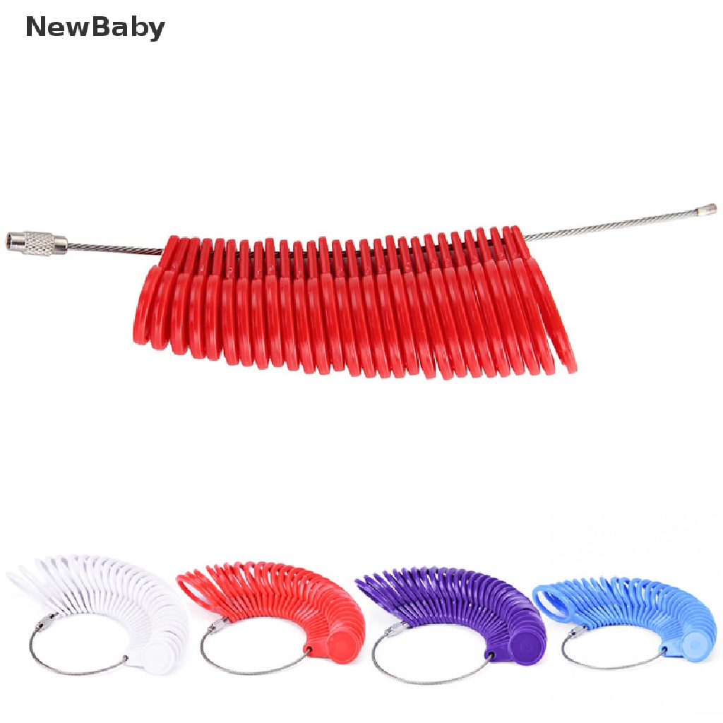 NewBaby Measure Finger Sizer Ring Gauge All UK Sizes A-Z US Sizes 0-13 Plastic Stamped ID