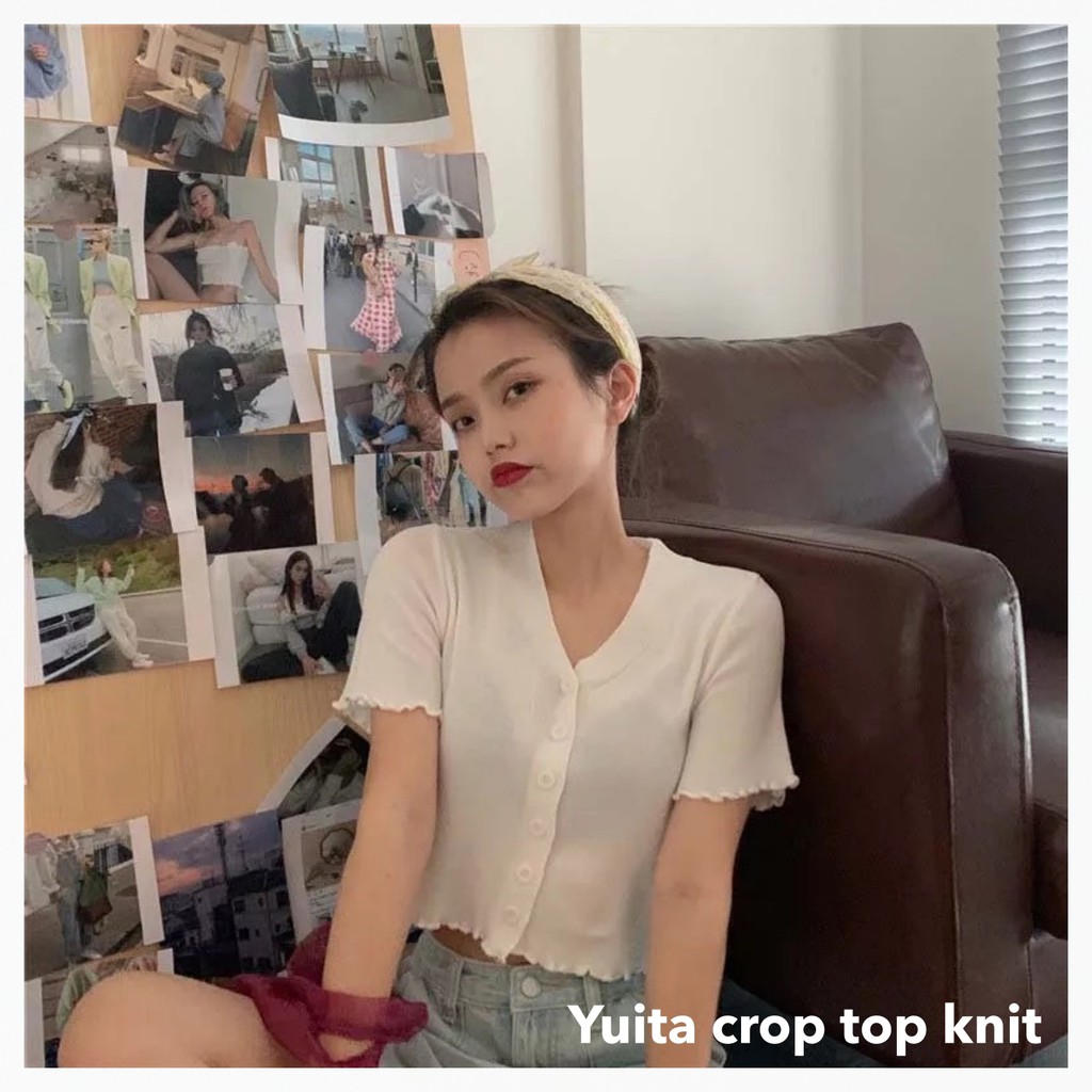 Yuita croptop knit -Thejanclothes