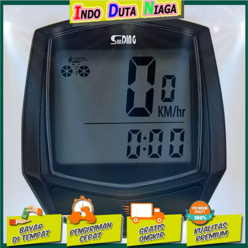 SUNDING Odometer Speedometer Monitor Sepeda - SD-581