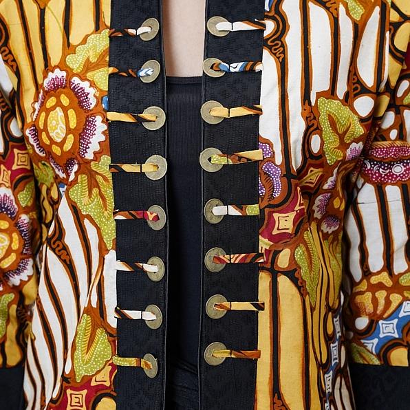 Cuma satu hari--[9.9 SALE] NONA RARA-Tsubaki hokokai T1628,Baju atasan kerja blouse batik wanita mod