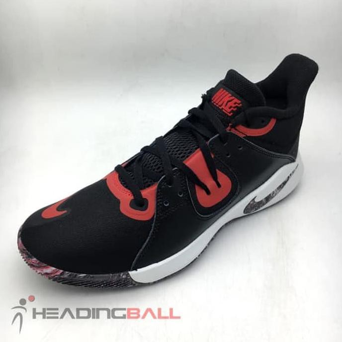 ⭐⭐ HOT SEPATU BASKET PRIA TERBARU⭐⭐ SEPATU BASKET NIKE ORIGINAL FLY BY MID BLACK RED