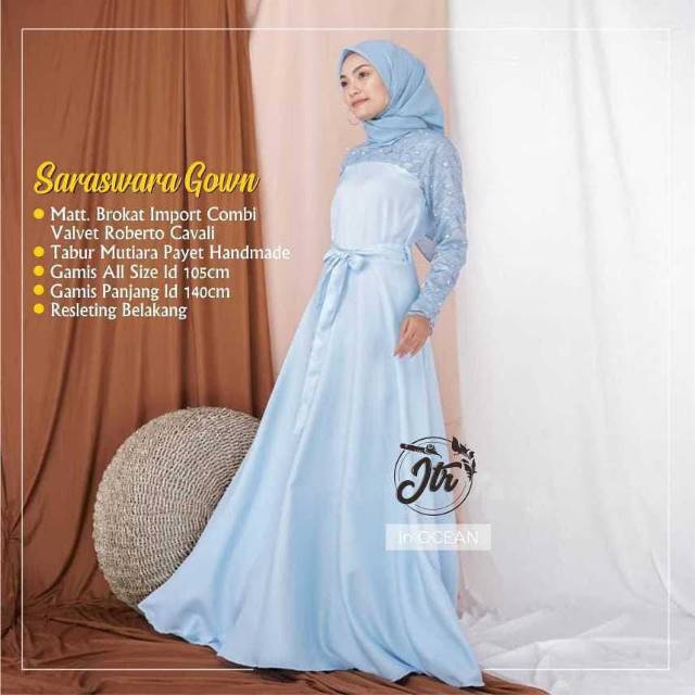 SARASWARA GOWN ,BAJU GAMIS MUSLIMAH