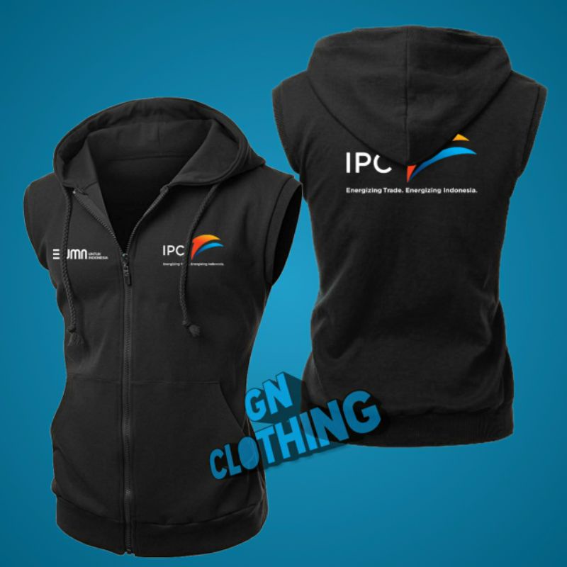 ROMPI VEST HOODIE ZIPPER IPC PELINDO BUMN