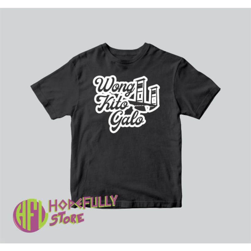 Kaos Wong Kito Galo / Kaos Palembang Terlaris / Kaos Palembang Pride katun 30s