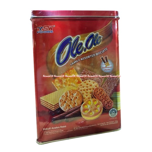 Asw Food Ole Ole Family Assorted Biscuits 700gr Ole.Ole Biskuit Aneka Rasa Kaleng Kotak Biskuit Keluarga Halal Aswfood Asw Foods Ole-Oleh