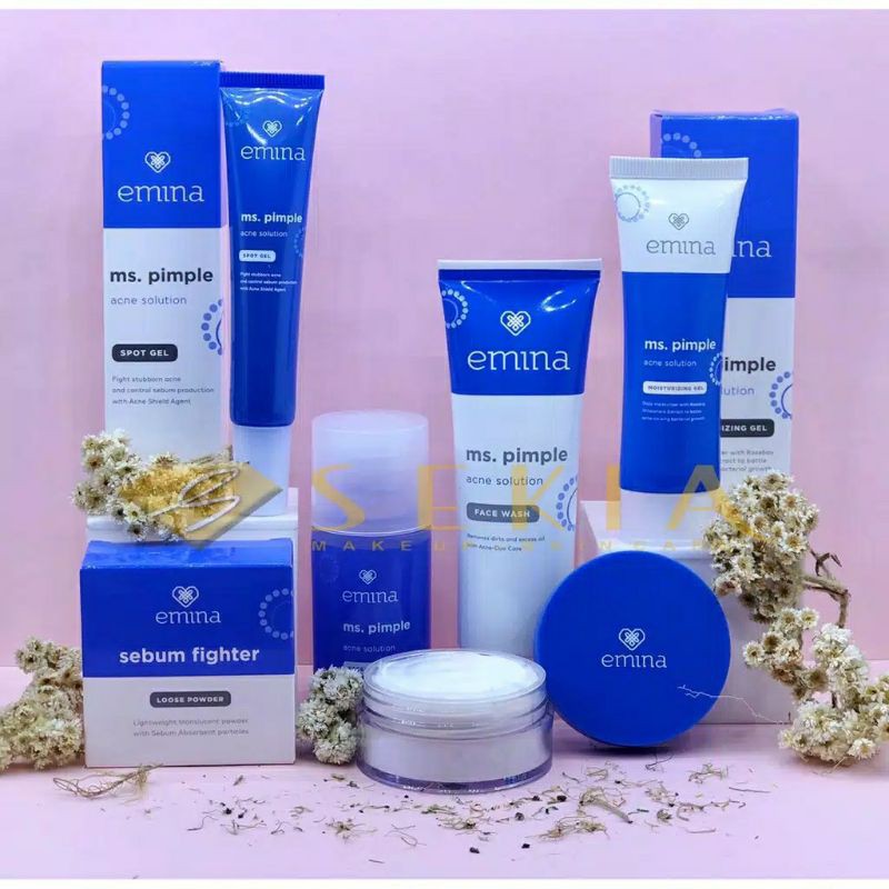 ☑️(PAKET LENGKAP)Emina Ms.Pimple Acne Solution Set