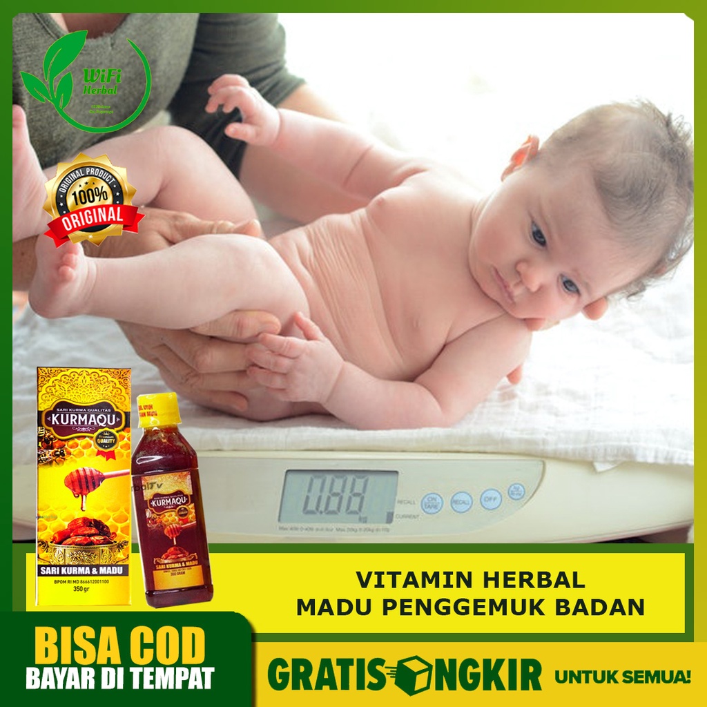 Vitamin Bayi Agar Gemuk - Madu penambah Berat Badan Anak - Kurmaqu Asli