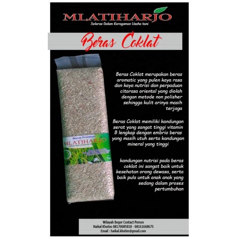 

BERAS COKLAT ORGANIK MLATIHARJO