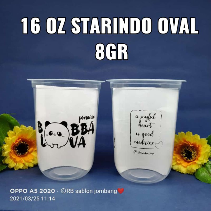 CUP SABLON 16 OZ OVAL STARINDO