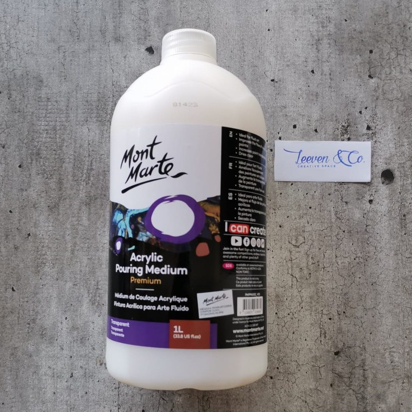 

MONT MARTE ACRYLIC POURING MEDIUM 1000ML