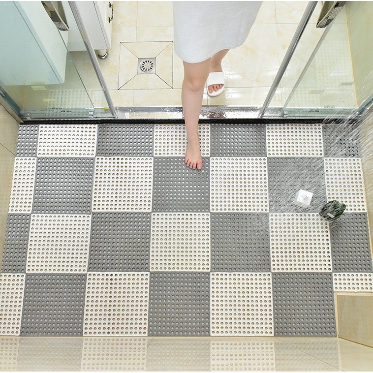 ~ PIYOSHI08 ~ Karpet Kamar Mandi Anti Slip Polkadot Keset Kaki Murah PR34