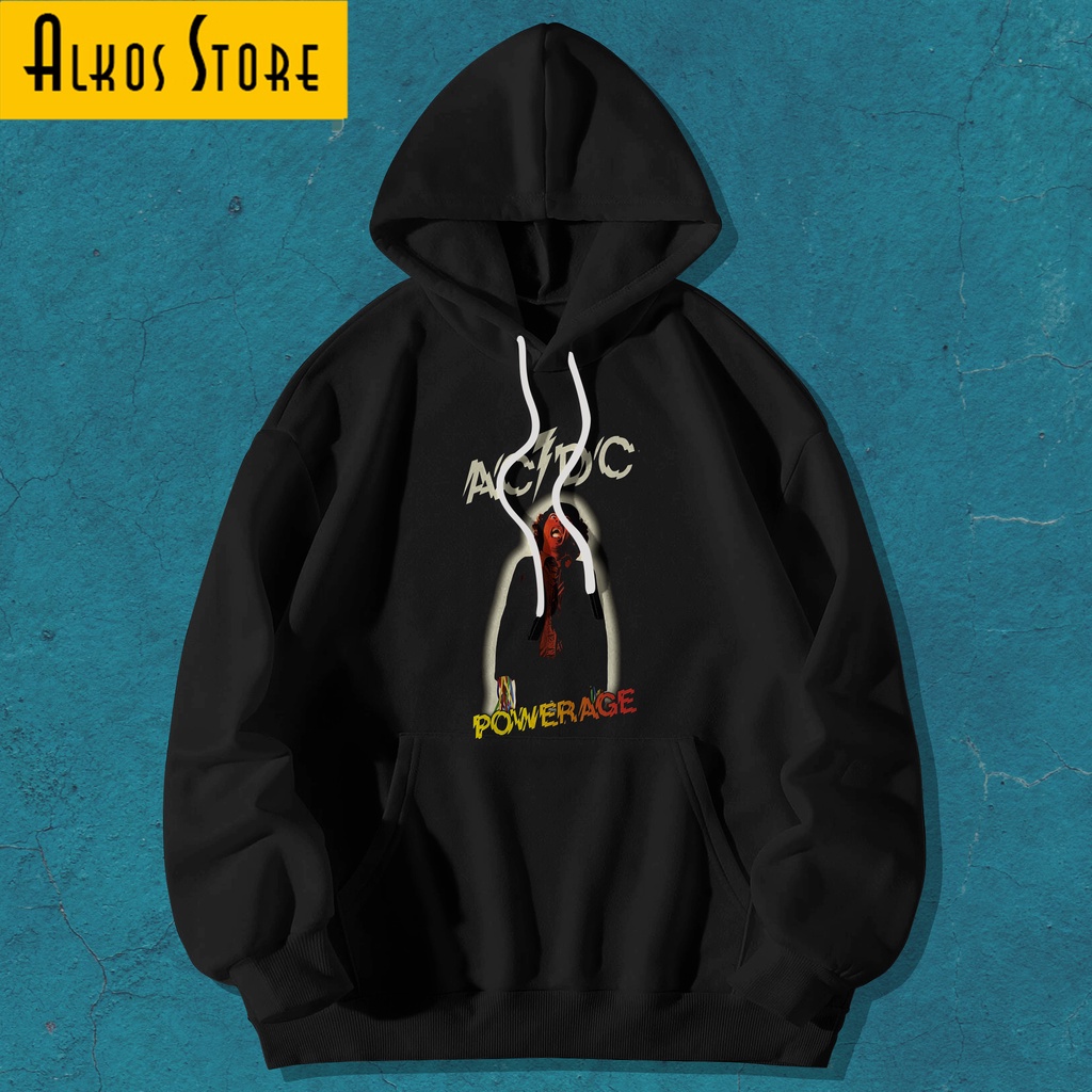 Hoodie Jaket Big Size Musik Band AC DC powerage - Hoodie Jumbo