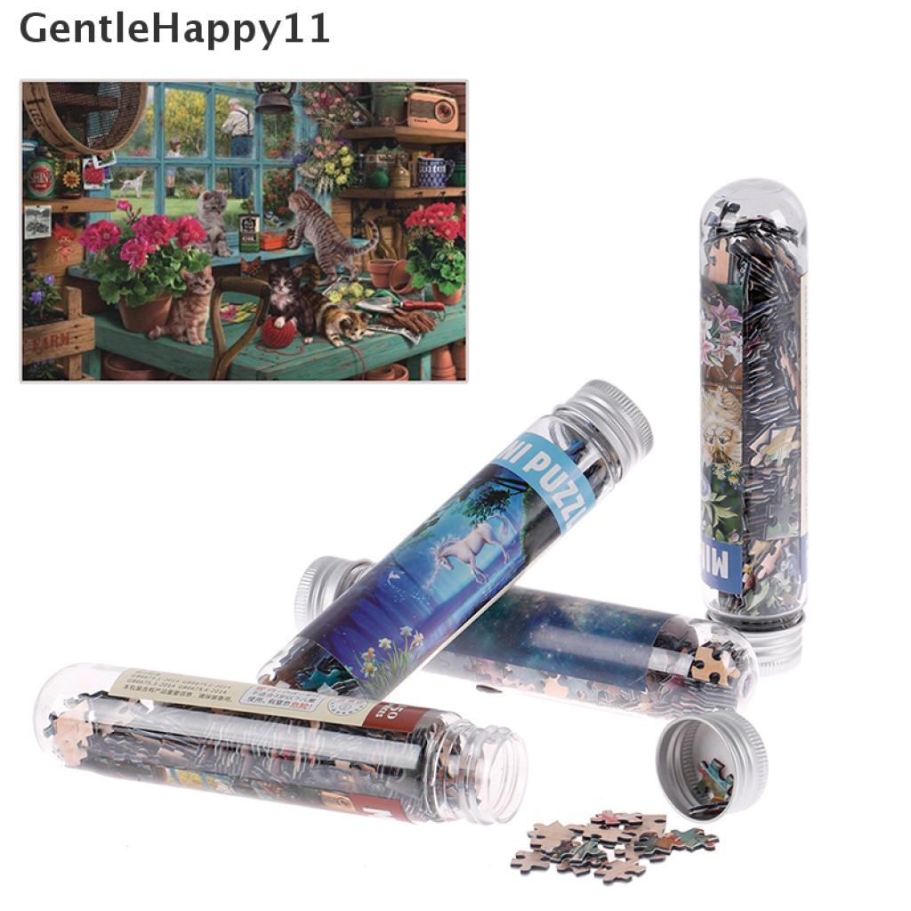 Gentlehappy 150Pcs / Set Mainan Edukasi puzzle Tabung Reaksi Motif Lukisan Minyak Untuk Anak / Dewasa