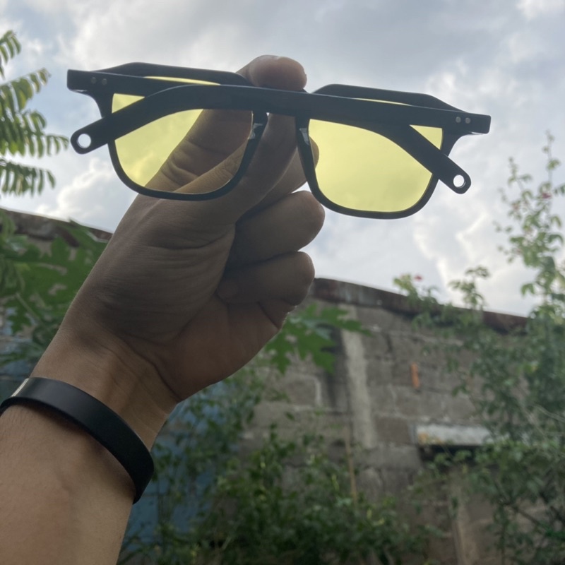 HARUKI SUNGLASSES - BLACK YELLOW