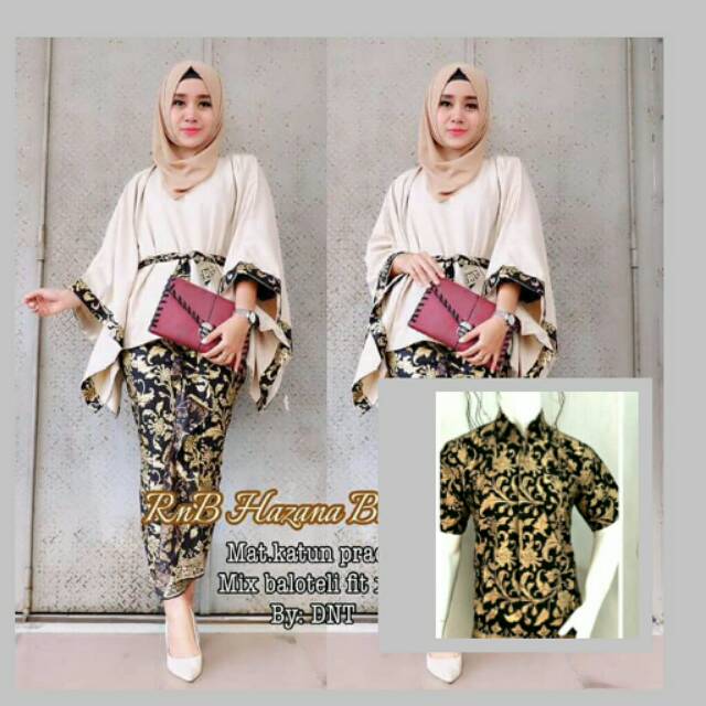 COUPLE RNB HAZANA BATWING HITAM