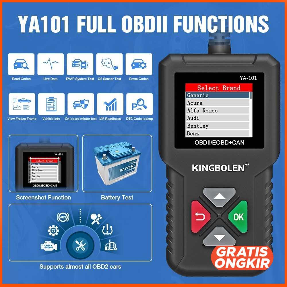 OBD2 Pembaca Kode Diagnostik Mobil Car Engine Scanner -YA101