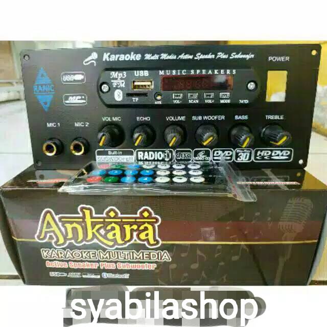 Kit Power Amplifier Speaker Aktif plus Mp3 Player Bloetooth - KIT ANKARA
