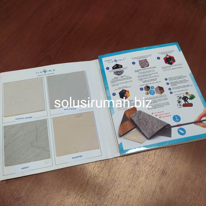 KATALOG INTERIOR CLAYXIBLE FLEXIBLE CLADDING MATERIAL WARNA KARTU CARD