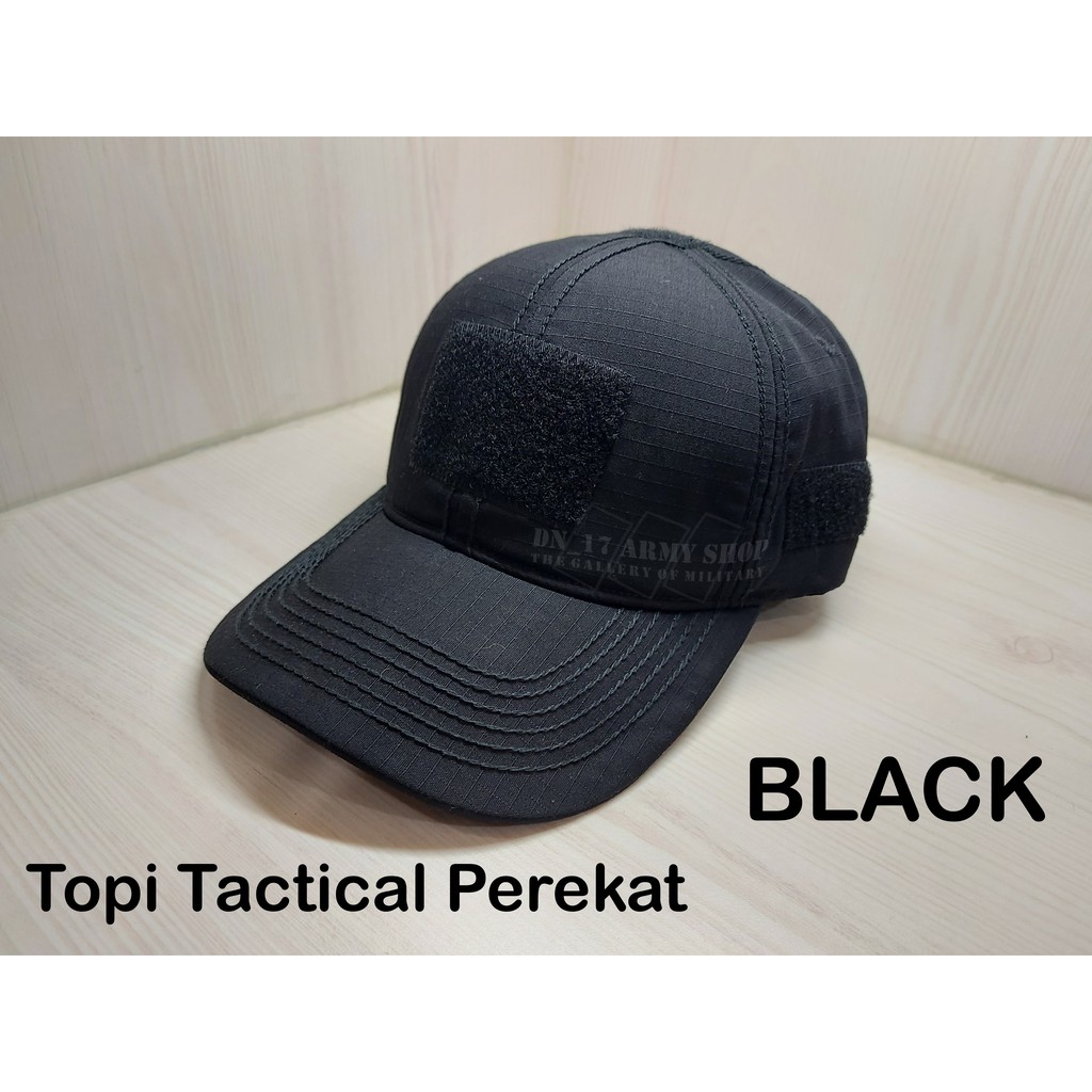 Topi velcro/perekat/tactical hijau army,hitam,krem khaki,hijau olive/brimob/satpol pp/navy