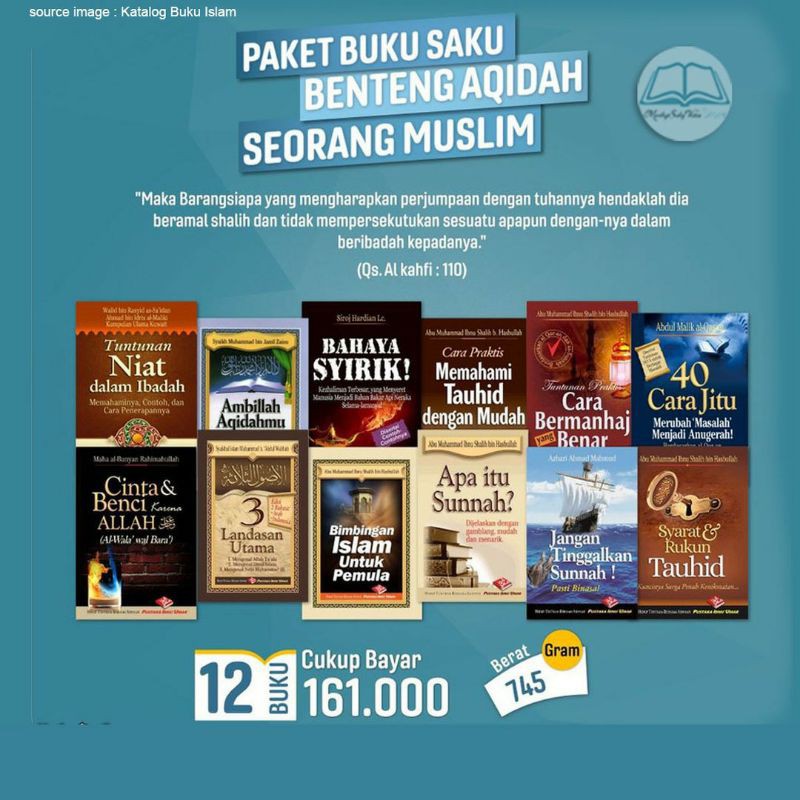 Paket Buku Saku "Benteng Aqidah Muslim"