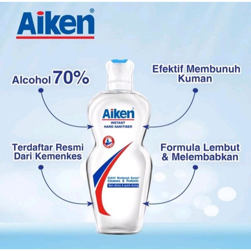 Hand Sanitizer Aiken Instan 200 Ml Twinpack