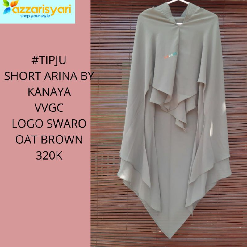 PL KHIMAR SHORT ARINA OAT BROWN BY  KANAYA