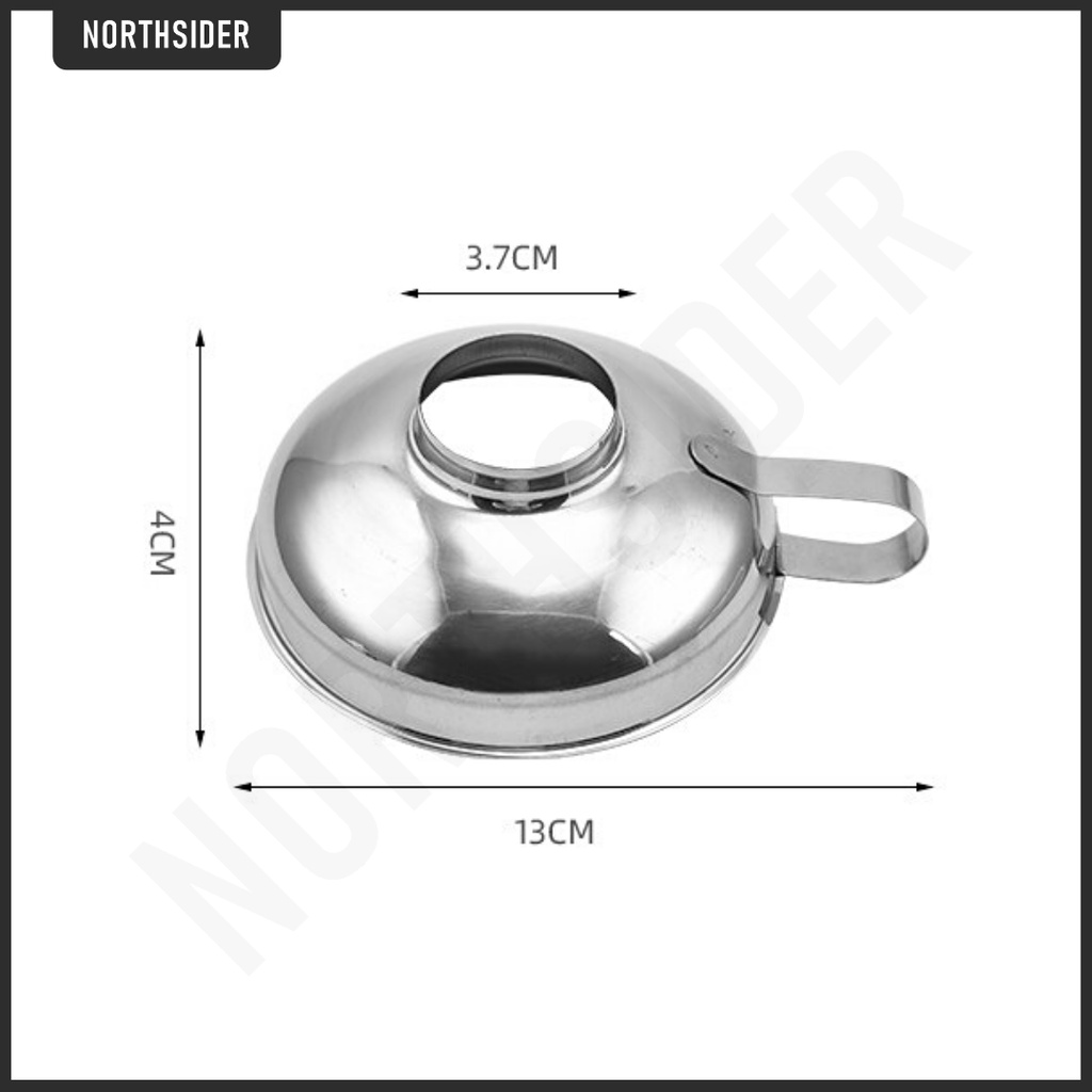 CORONG STAINLESS D13cm | FUNNEL SELAI - BIJI KOPI - SNACK - KACANG