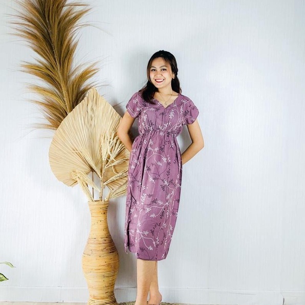 Daster Dress Manohara Bali-MN - ORCHID PLUM