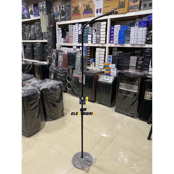 Stand / Tiang mic holder microphone tinggi berdiri spiral
