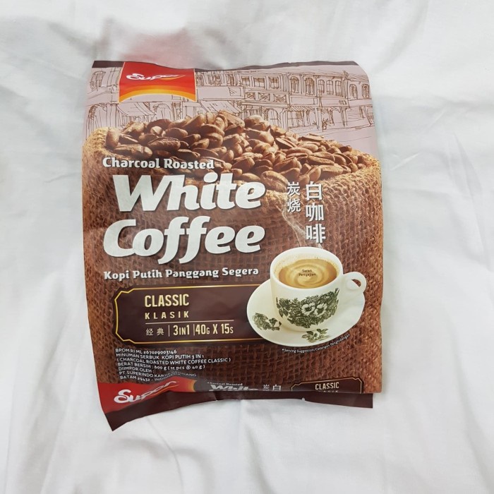 

Super Charcoal Roasted White Coffee Classic / Kopi Putih 3 in 1