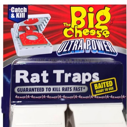 Big Cheese Rat Traps Twin Ultra Power Perangkap Tikus Praktis Isi 2 Pack