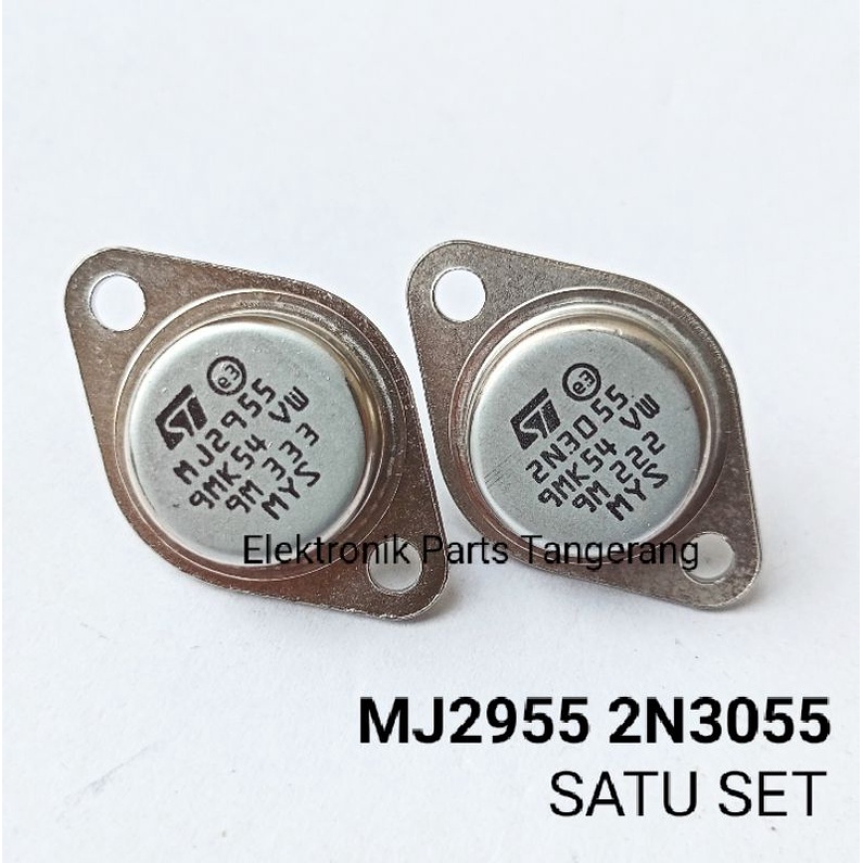 TRANSISTOR JENGKOL MJ2955 2N3055 (SATU PASANG) TRANSITOR JENGKOL 2N3055 MJ2955 MYS MJ3055