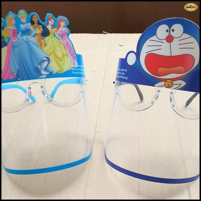 3Y7Yt75- Gas Poll Face Shield Kacamata Anak Karakter Kartun Import - Spiderman Y57Th9H-