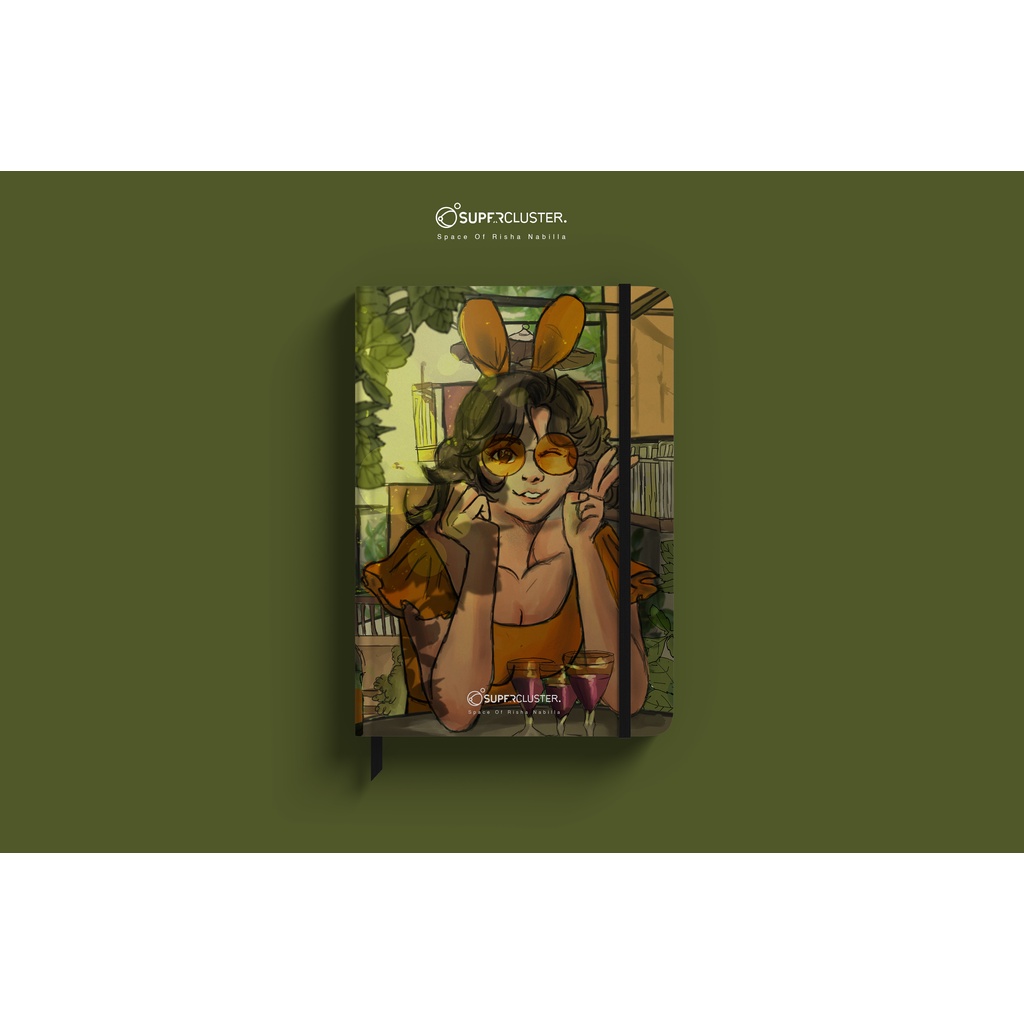 

Supercluster Art - Buku Sketsa Travel Journal A5 - Design Exclusive - Bunny Girl