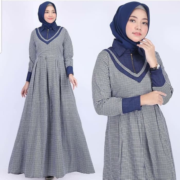  Baju  Gamis Murah Shopee Voal Motif