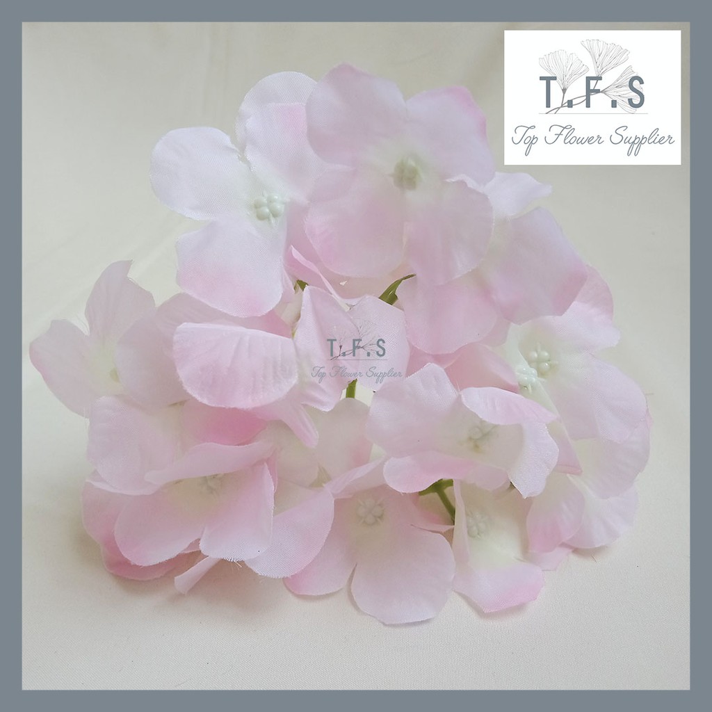 Artificial Hydrangeas 1 Tangkai Bunga Plastik Buatan Hiasan Dekorasi Acara Pernikahan dan Rumah-PINK