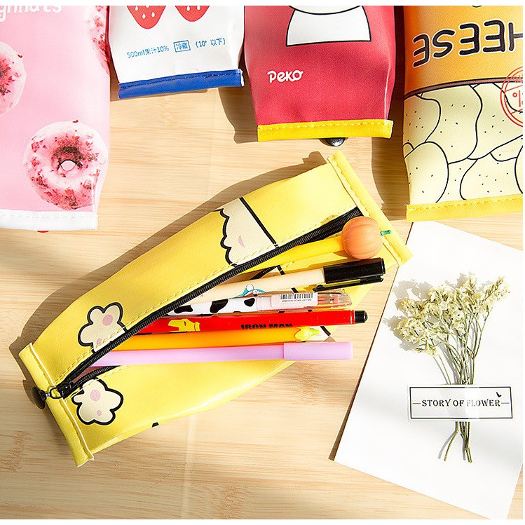 [DZ] ST004 - KOTAK PENSIL LUCU BUNGKUSAN SNACK MAKANAN RINGAN PENCIL CASE TEMPAT PENSIL-2