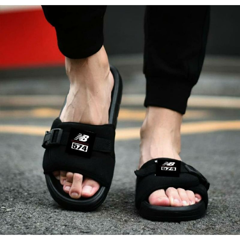 Sendal Slide NB FullBlack 