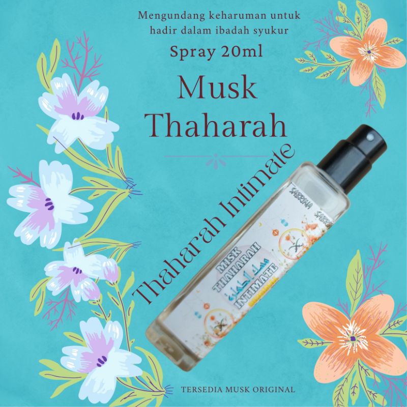 Body Mist Misk Thaharah Spray 35ml Premium Parfum Wanita | Musk Arabian