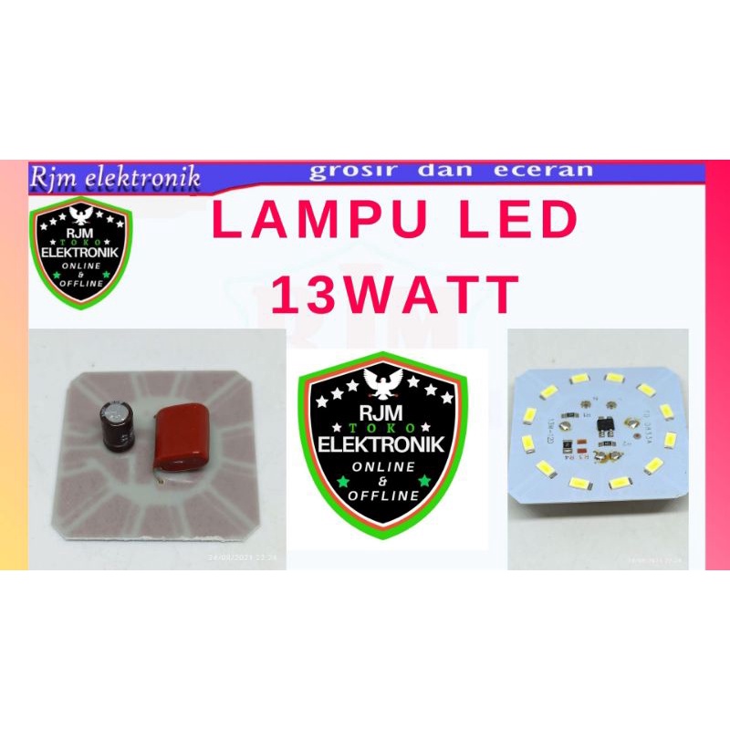 10 pcs pcb lampu led 13 w