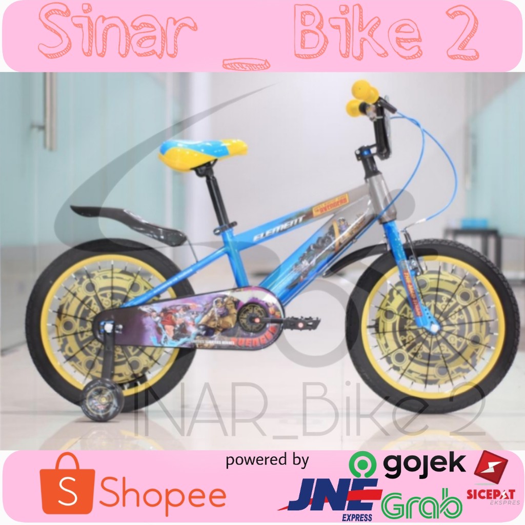 Sepeda Anak Bmx 18Inch Element Edisi Avengers