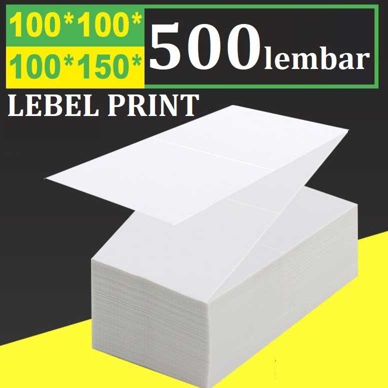 

KETAS PRINTER TEMPEL / kertas label / Kertas Print RESI JOB Thermal Tempel 100x150mm isi 500 lembar