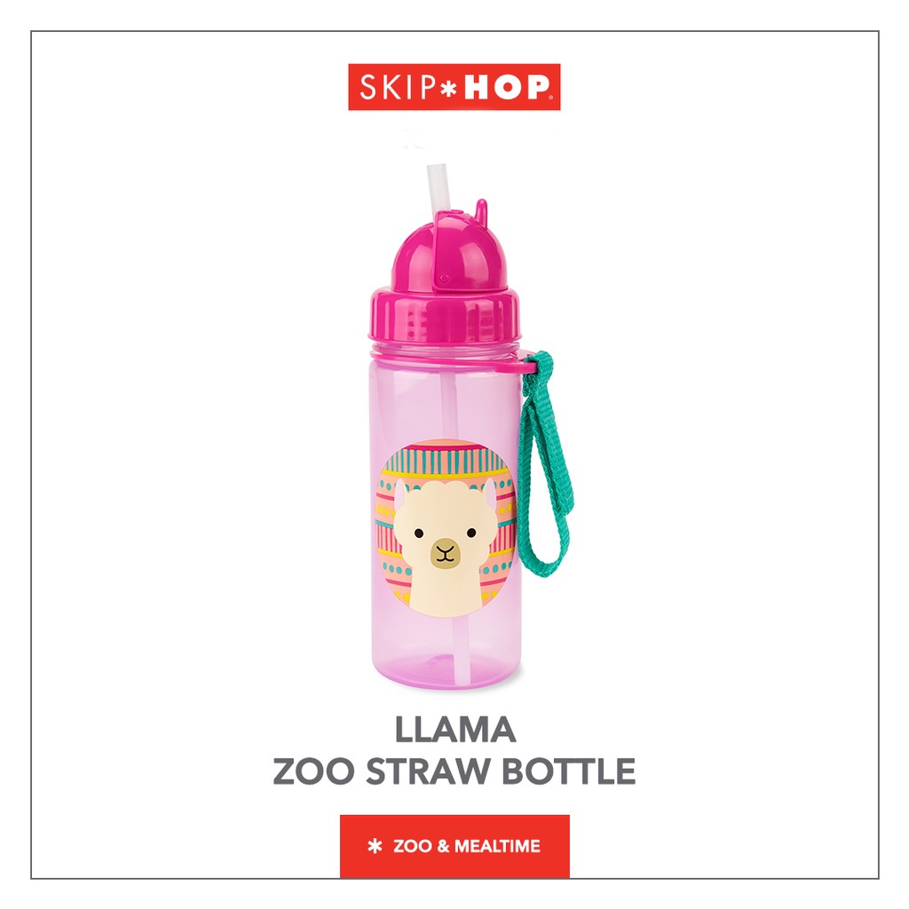 SKIP HOP ZOO STRAW BOTTLE PP 390ML