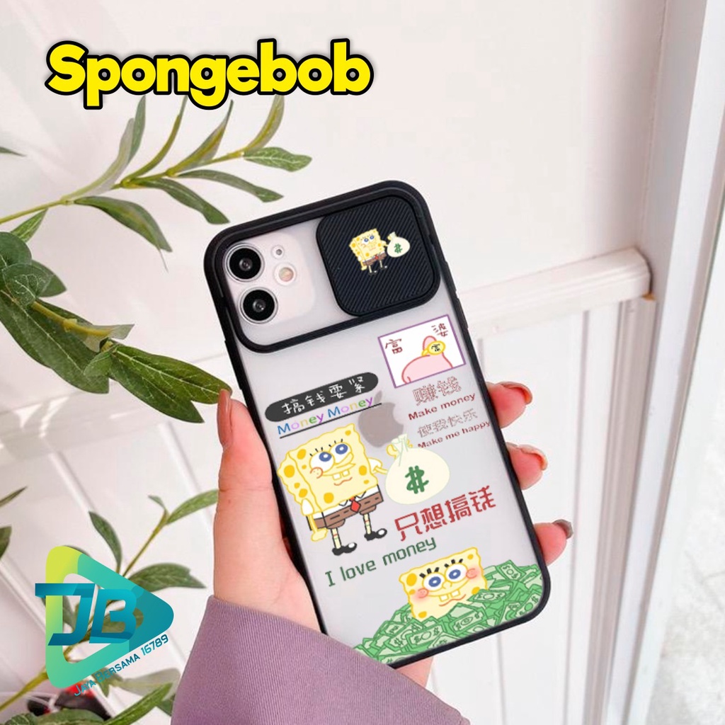 SOFTCASE SLIDE KAMERA SPONGEBOB OPPO VIVO SAMSUNG XIAOMI REALME IPHONE ALL TYPE JB4942