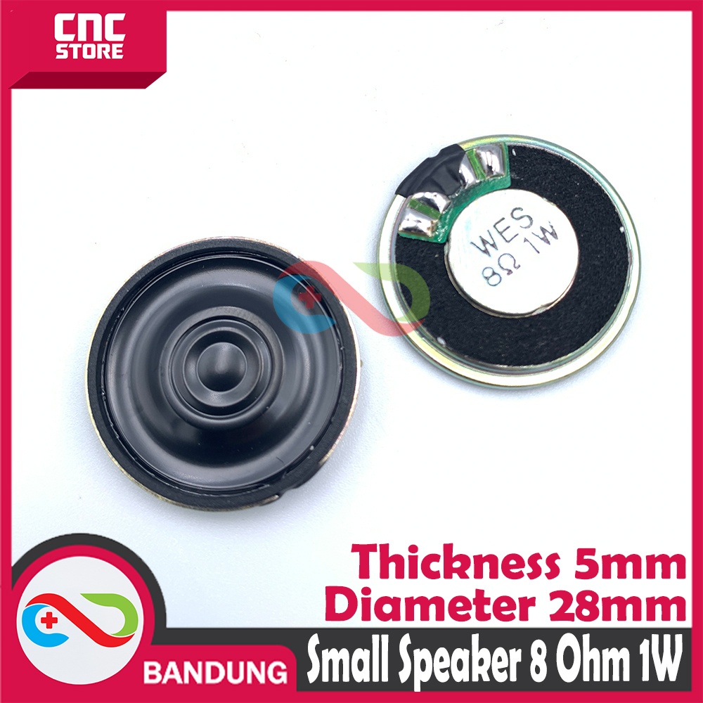 SMALL SPEAKER THICKNESS 5MM DIAMETER 28MM 8R 1W 1W 8OHM