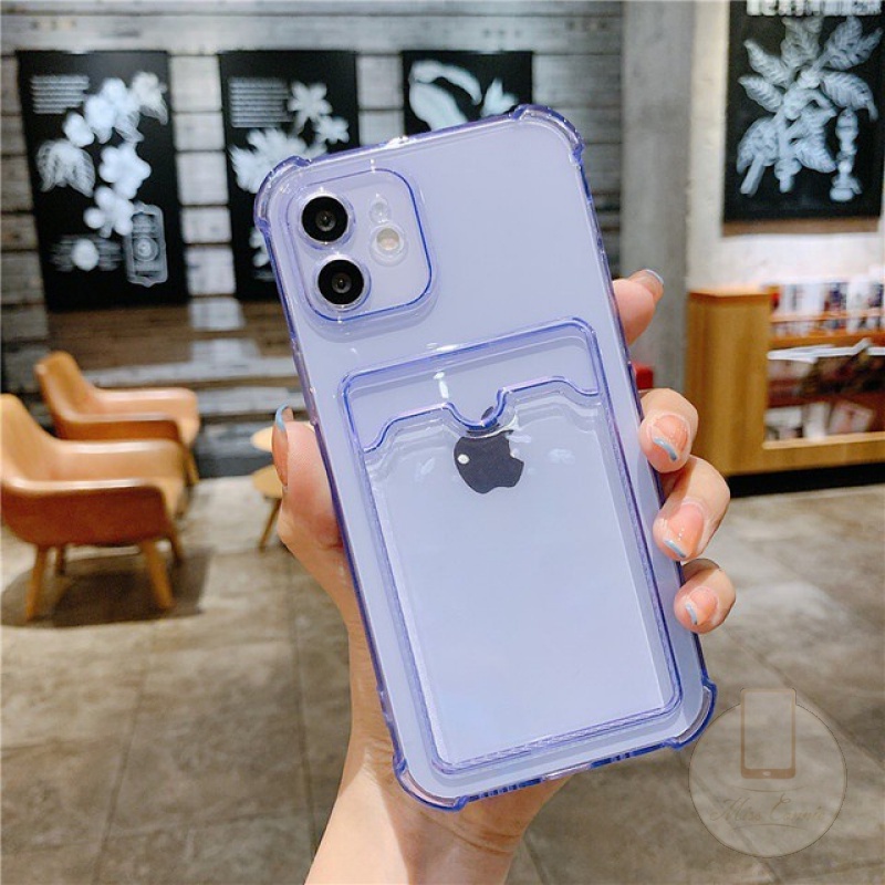 Casing Iphone 11 12 Pro Max Xr Xs Max 8 7 6 6s Plus 11pro Max Shockproof Dengan Slot Kartu Kredit